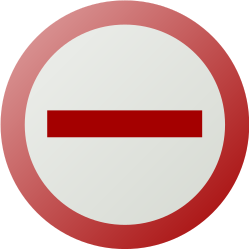 Fitxategi:Pictogram voting oppose.svg